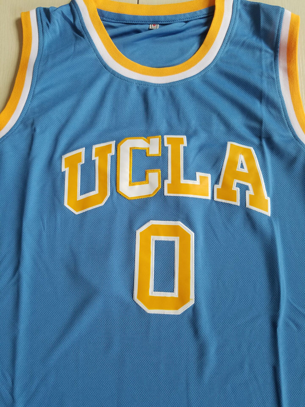 Russell Westbrook 0 UCLA College Light Blue Basketball Jersey