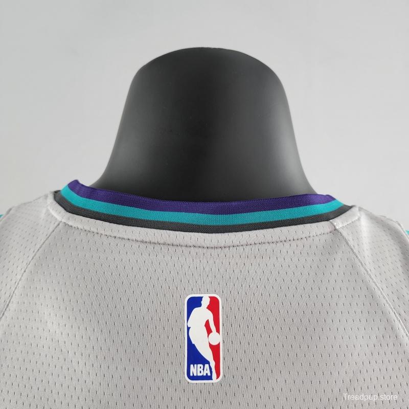 2019 Ball #1 Charlotte Hornets Grey NBA Jersey
