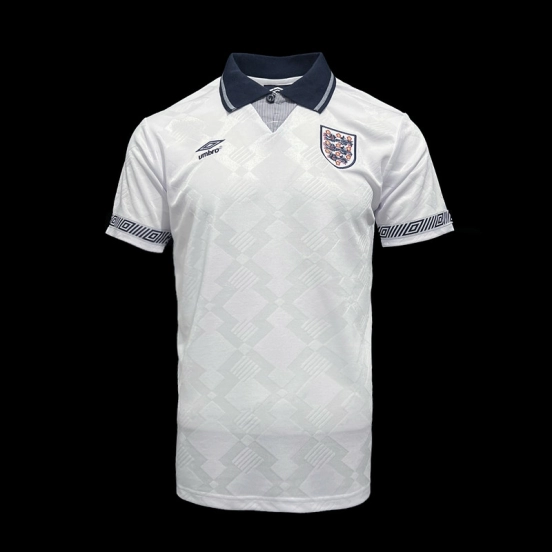 Retro 1990 England Home Soccer Jersey