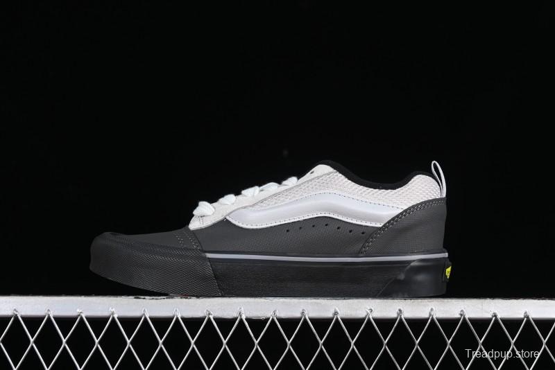 Vans OG Classic Slip-On Acid Wash Retro Grey Black Skate Shoes - VN0009QCGRY