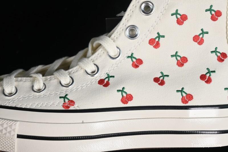 Converse Chuck 1970s Official Cherry Embroidery Canvas Sneakers - A08863C