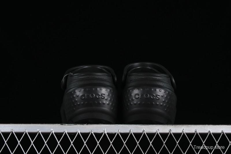 Crocs Classic Clog Retro Beach Sandals with Adjustable Heel Strap and Thick Sole - B.D4