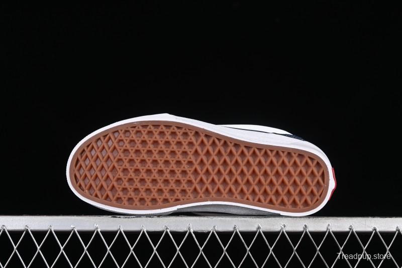 Vans Classics Knu Skool Patchwork Letter Lace-Up Chunky Tongue Platform Sneakers - VN0009QCBLK