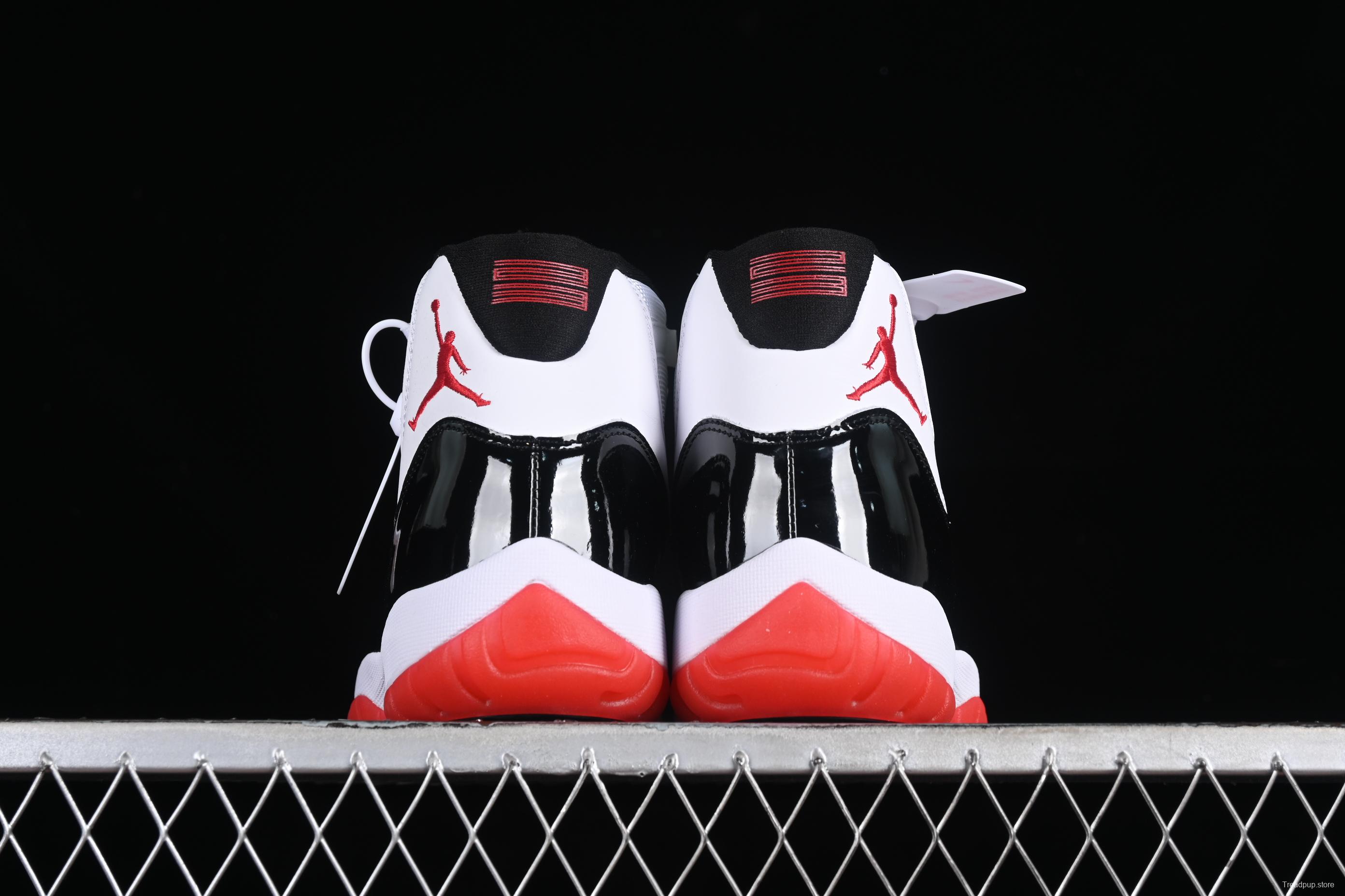 Nike Air Jordan 11 Retro Basketball Shoes with Patent Leather and Carbon Fiber Plate - CT8012-106