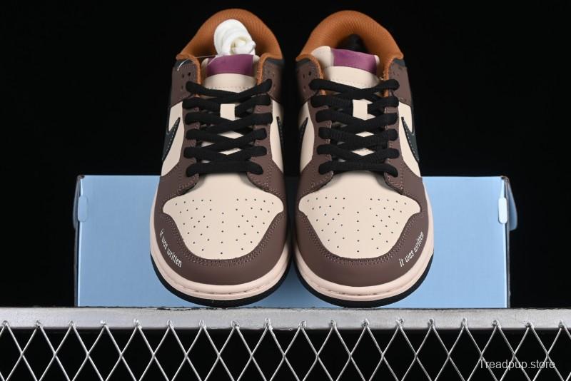 Nike SB Dunk Low Casual Skateboarding Shoes in Black/Brown - MU0232-370