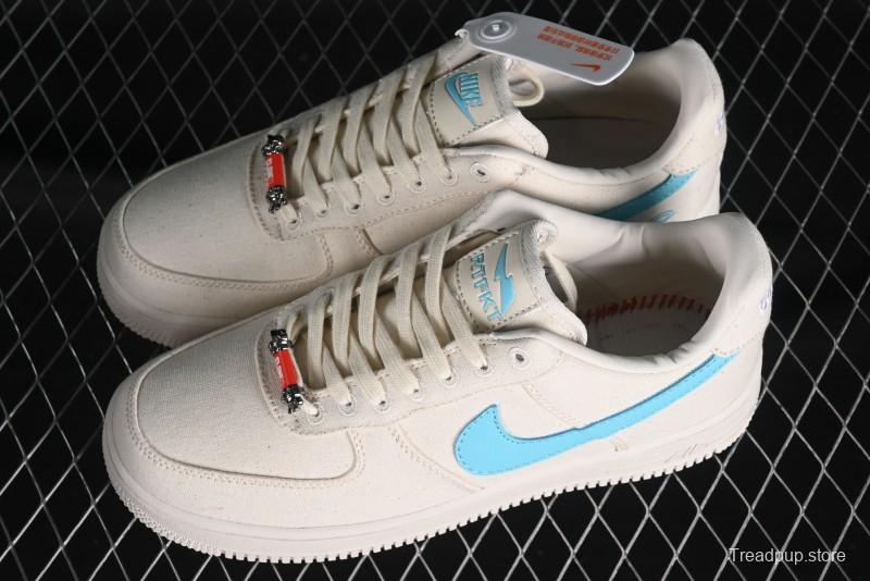 Nike RTFKT x Nike Air Force 1 Low Casual Sneakers with Full-Length Air Cushion - FQ3954-100