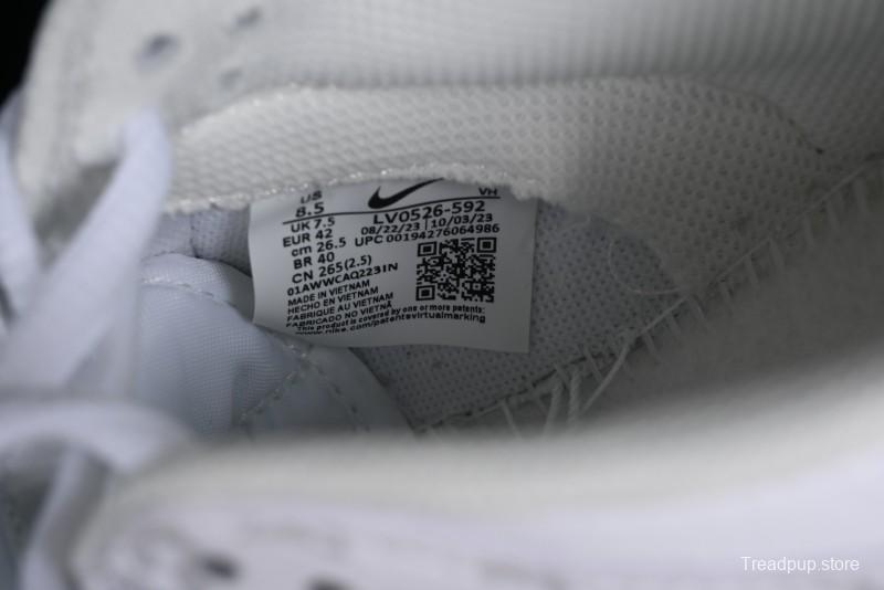 Nike SB Dunk Low Louis Vuitton Collaboration - White Grey Print High-End Custom Low-Top Casual Skate Shoes - LV0526-592