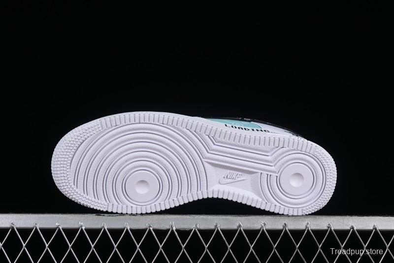 Nike Air Force 1 '07 Low PS5 Gaming Theme Ice Green Casual Sneakers - CW2288-114