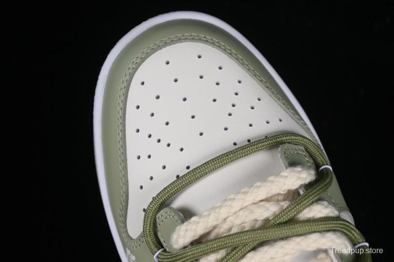 Nike Dunk Low SB Casual Sneakers with Deconstructed Laces and Dragon Well Tea-Inspired Design - DV0831-003