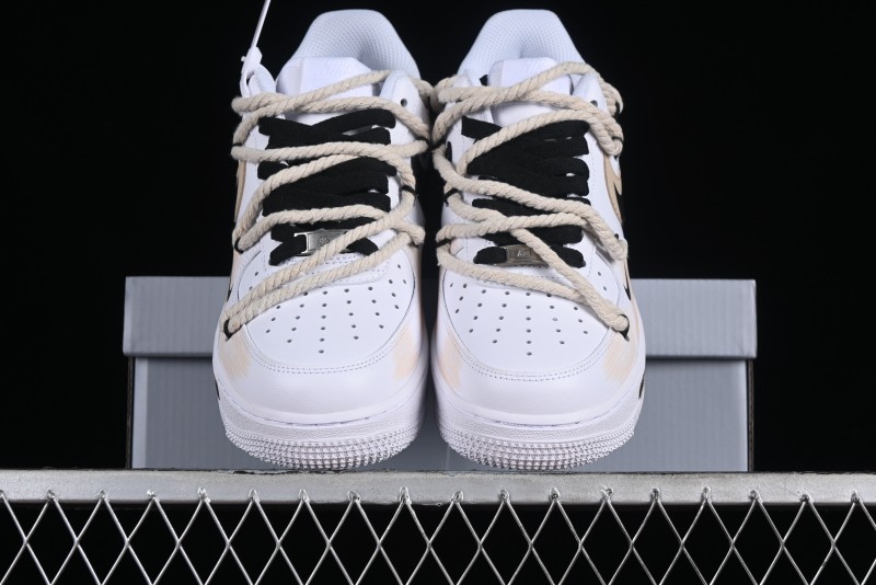 Nike Air Force 1 '07 Low Custom Anime Themed Hand-Painted Swoosh Strap Low-Top Casual Sneakers - ZH0316-013