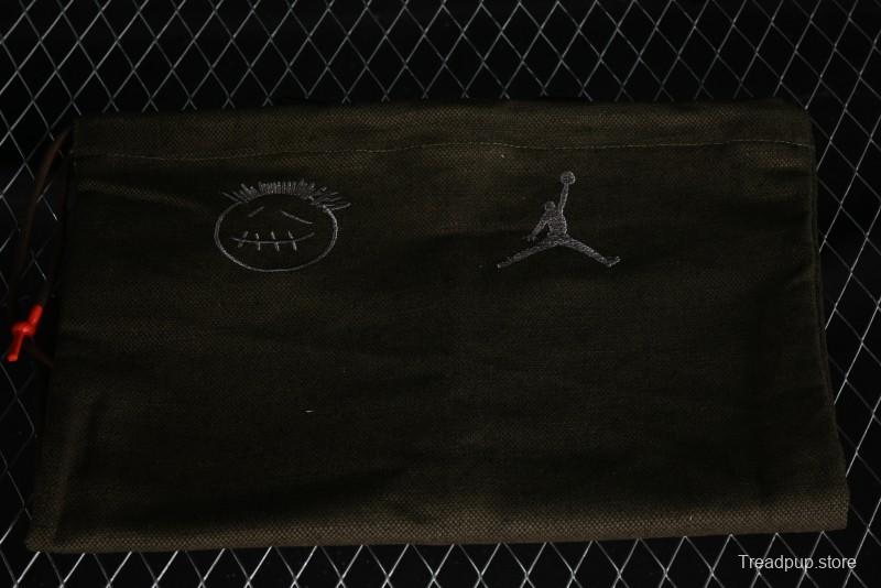 Nike Travis Scott x Jordan Cut The Check AJ1 Basketball Shoes with Velcro Design - FZ8117-100