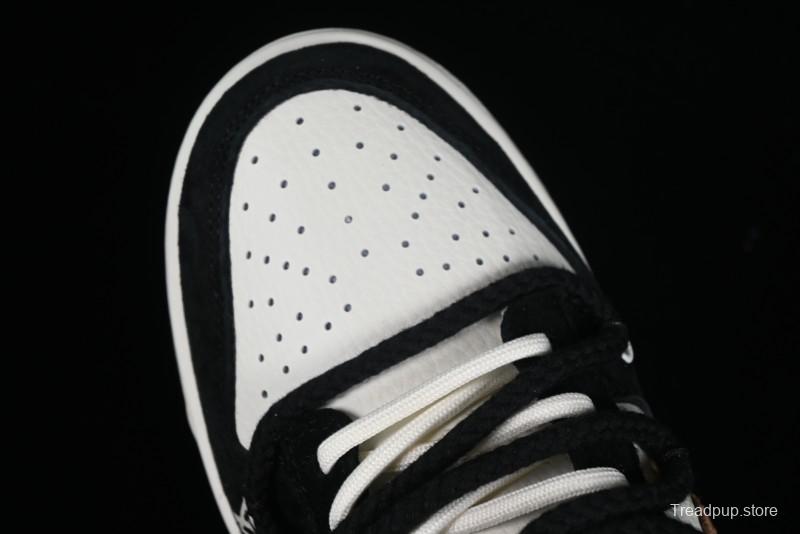 Nike SB Dunk Low LV Collaboration - Black Brown Fade Anniversary Custom Low-Top Casual Sneakers - SJ2068-233