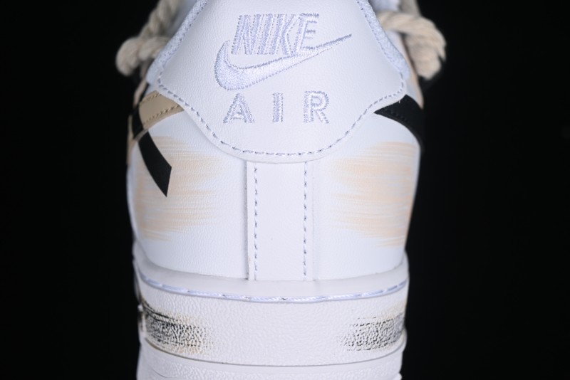 Nike Air Force 1 '07 Low Custom Anime Themed Hand-Painted Swoosh Strap Low-Top Casual Sneakers - ZH0316-013