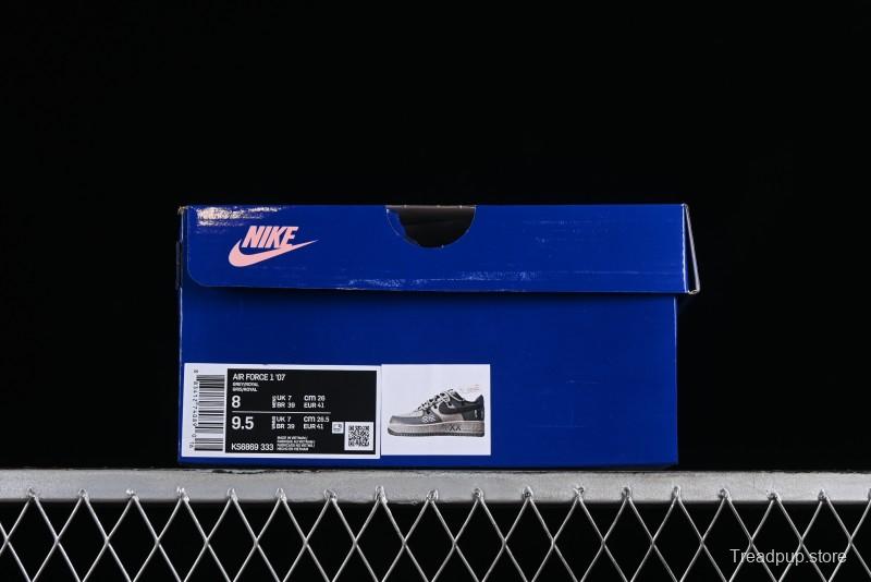 Nike Air Force 1 '07 Low Custom Strap Casual Sneakers with Kaws Collaboration - KS6869-333