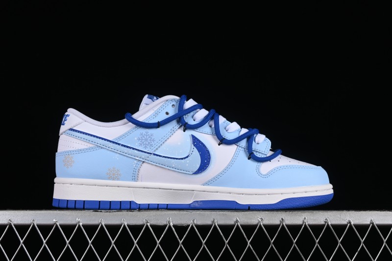 Nike Dunk Low Winter is Here Minimalist White Blue SB Lace-Up Low-Top Casual Skate Shoes - DV0831-104