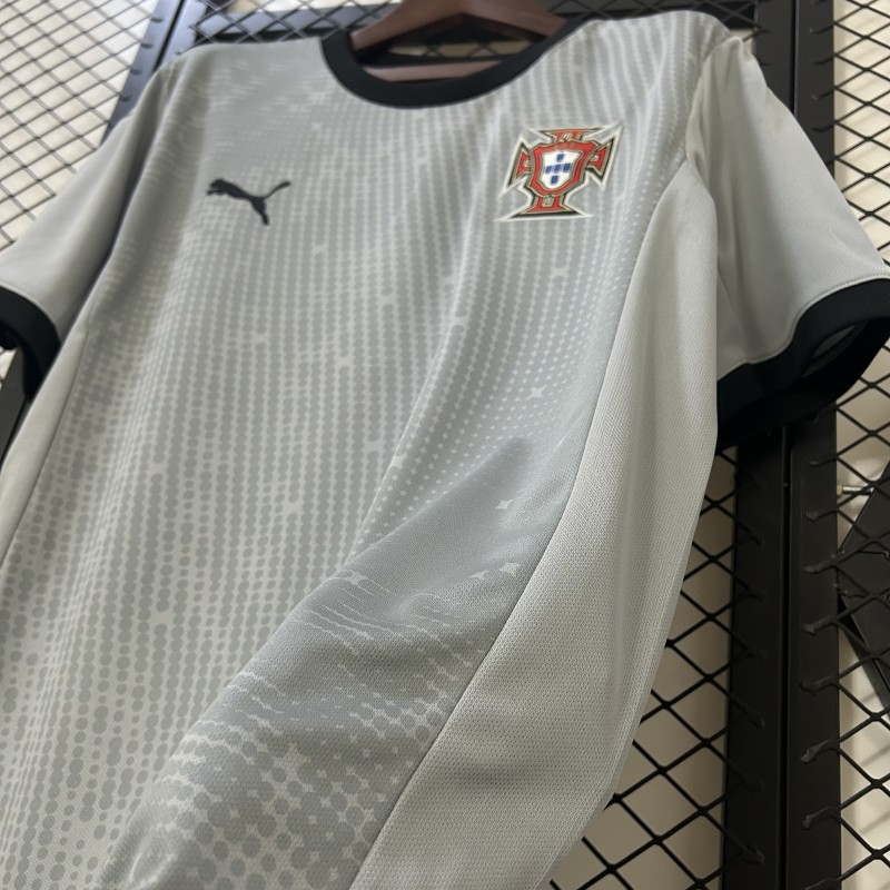 2025 Goalkeeper Portugal Grey Jersey