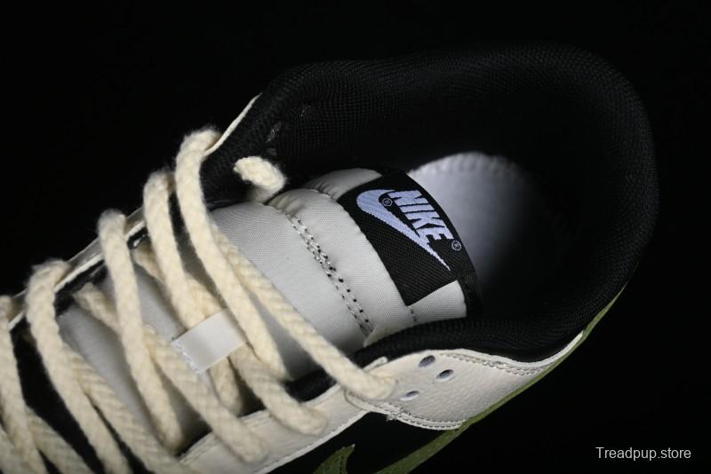 Nike SB Dunk Low Casual Skateboarding Shoes in Beige Green with Hemp Rope Detail - LK2146-511