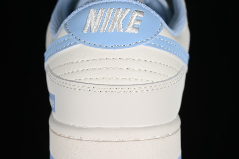 Nike SB Dunk Low Supreme Collaboration - Sky Blue Canvas Anniversary Custom Low-Top Casual Skate Shoes - BB6698-513