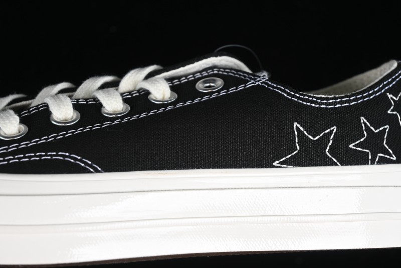 Converse Chuck 70 SNL Low Top Canvas Sneakers with Star Embroidery and Metal Studs - A11612C