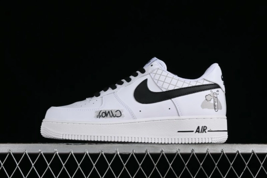 Nike Air Force 1 '07 Low Custom ID Graffiti Chemical Formula Casual Sneakers - AM0703-125