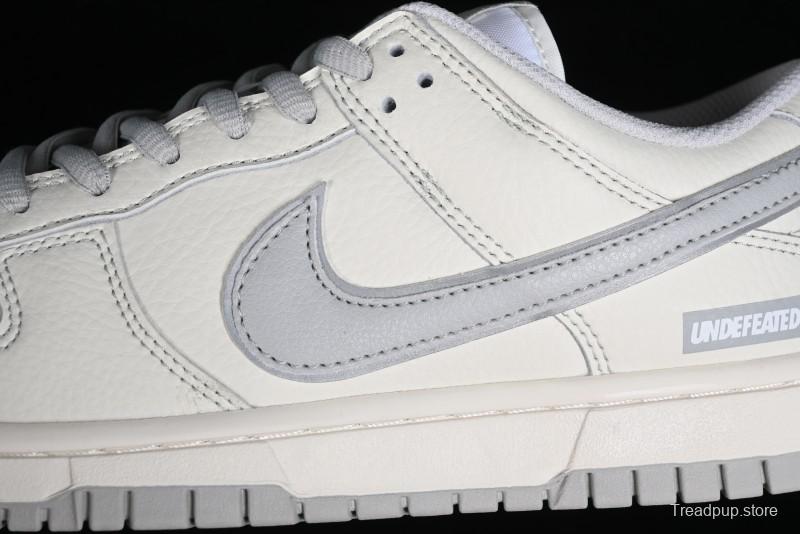 Nike SB Dunk Low UN Collaboration - Light Grey Swoosh Anniversary High-End Custom Low-Top Casual Skate Shoes - SF1588-135