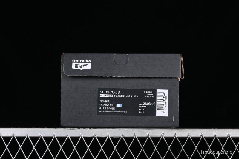 Onitsuka Tiger Mexico 66 Low-Top Leather Casual Running Shoes - 1183A201-118