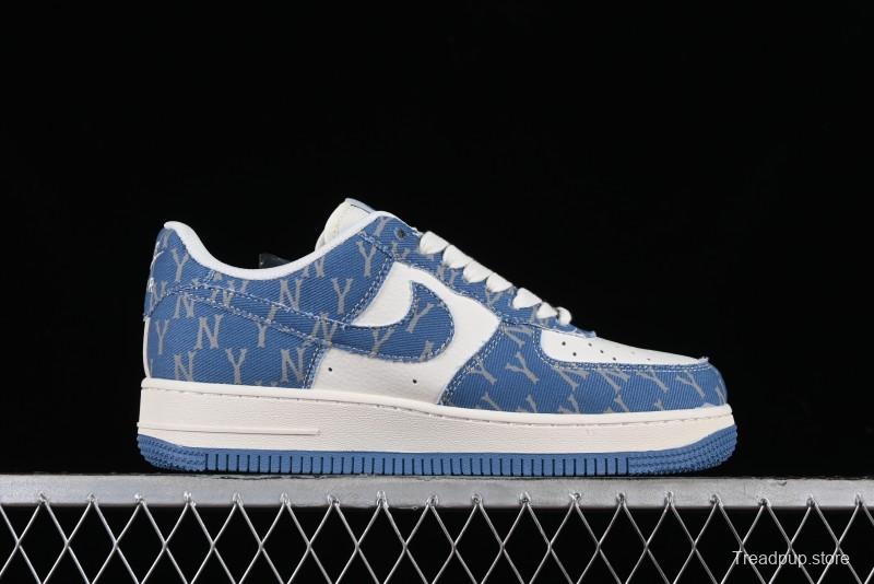 Nike Air Force 1 '07 Low LV Collaboration - Denim Double Swoosh Low-Top Casual Sneakers - HD1968-028