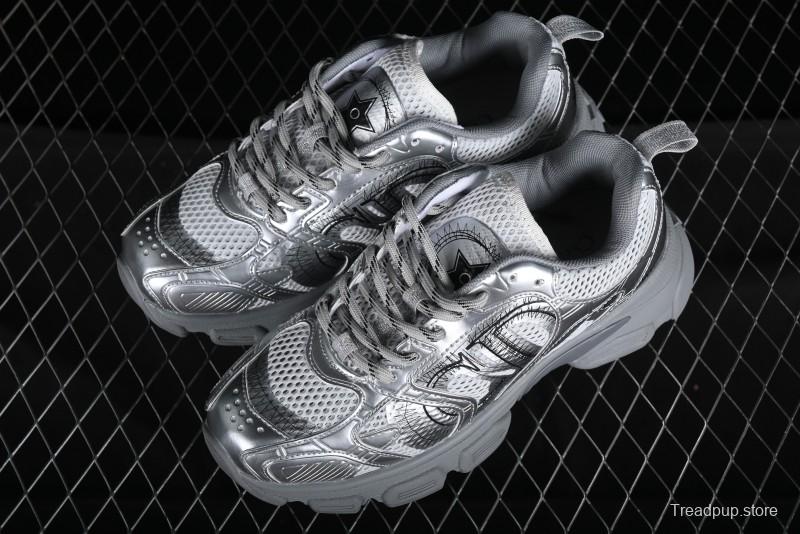 Dior Chrono Round Toe Lace-Up Lifestyle Casual Running Sneakers - 59K GREY