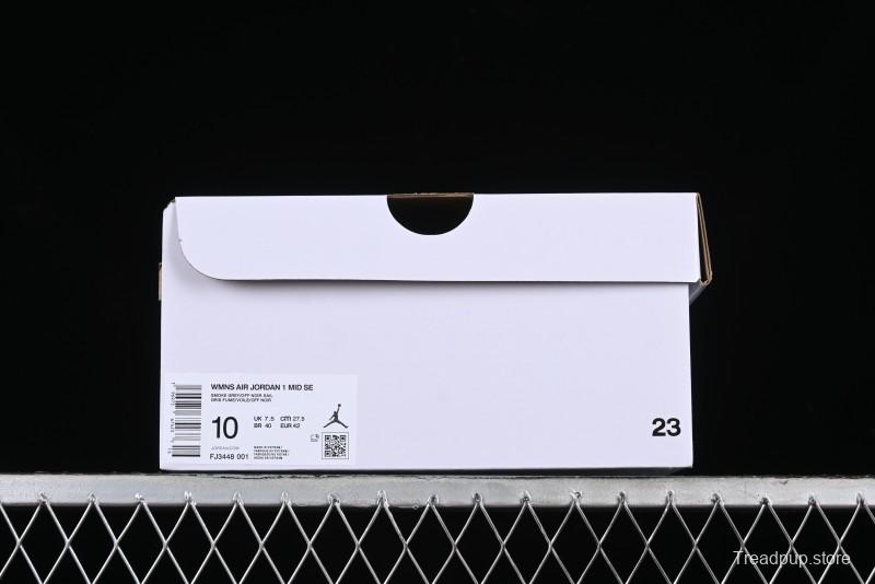 Nike Air Jordan 1 Mid Basketball Shoes in Space Gray - FJ3448-001