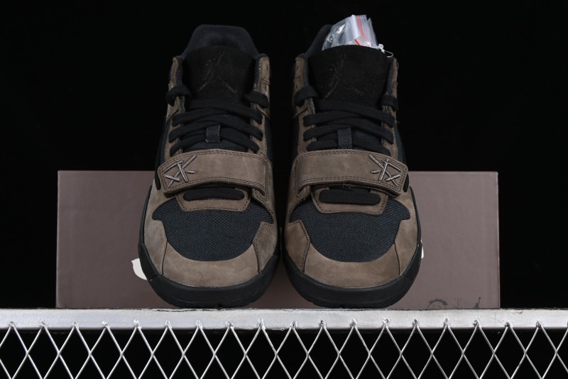 Nike Travis Scott x Jordan Cut The Check AJ1 Basketball Shoes with Velcro Design - FZ8117-200