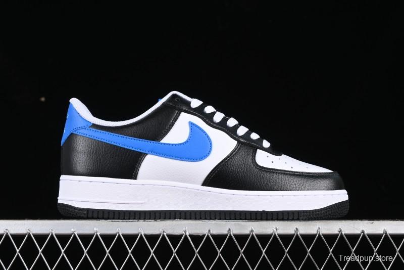 Nike Air Force 1 '07 Low White Black Blue Color Block Casual Sneakers - FN8008-001