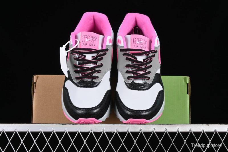 Nike Air Max 1 Retro Running Shoes with Half-Sole Air Cushion - HF3713-003