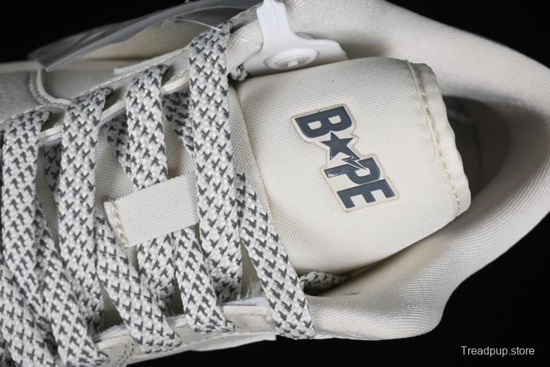 Nike Air Jordan 1 Low BAPE Collaboration - White Grey Basketball Shoes - WG8850-003