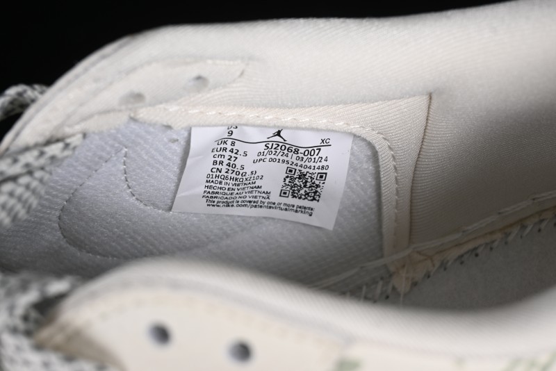 Nike Air Jordan 1 Low OG SP Travis Scott x Fragment Design LV Washed Blue Denim Casual Sneakers - SJ2068-007