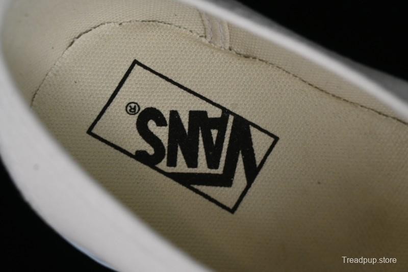 Vans Authentic White Blue Canvas Skate Shoes - VN0009PVEAK