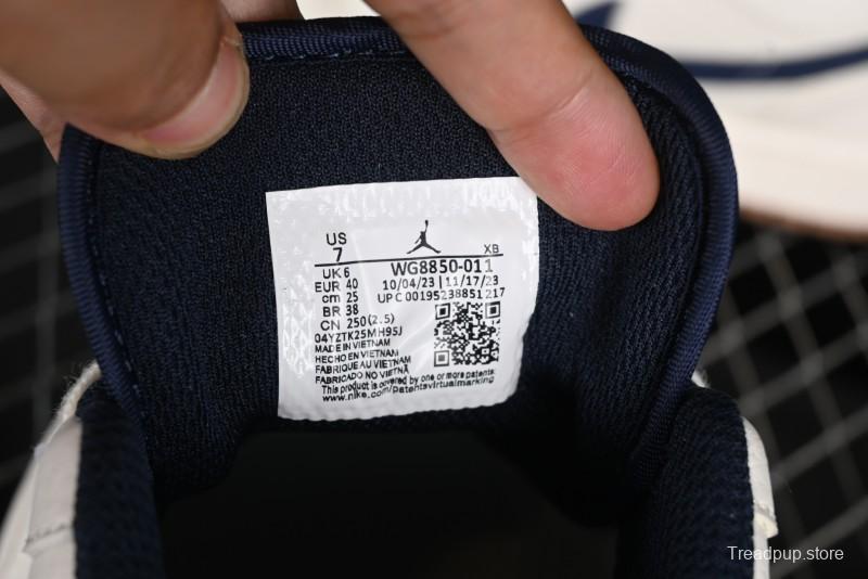 Nike Air Jordan 1 Low Supreme Collaboration Retro Basketball Shoes - WG8850-011