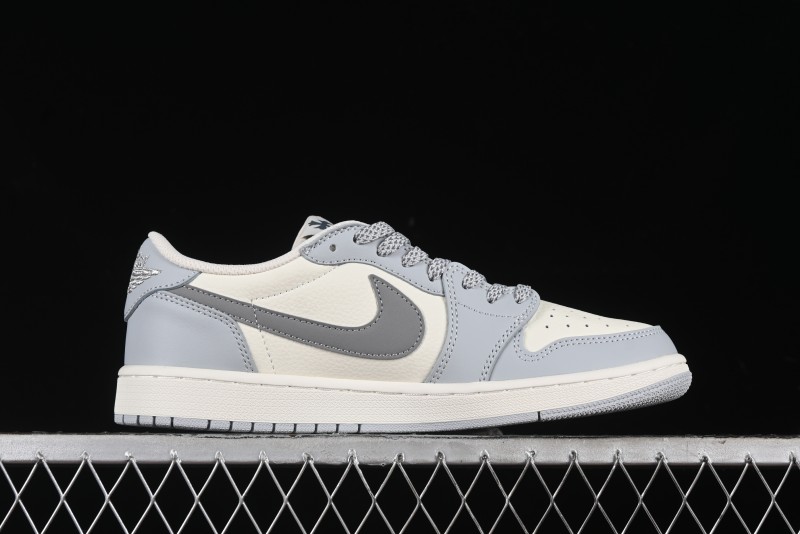 Nike Travis Scott x Fragment Design x Air Jordan 1 Low OG SP AJ1 Retro Sneakers - DM7866-016