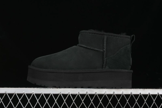 UGG Classic Ultra Mini Platform 3CM Wool Blend Mini Short Boots - 1135092