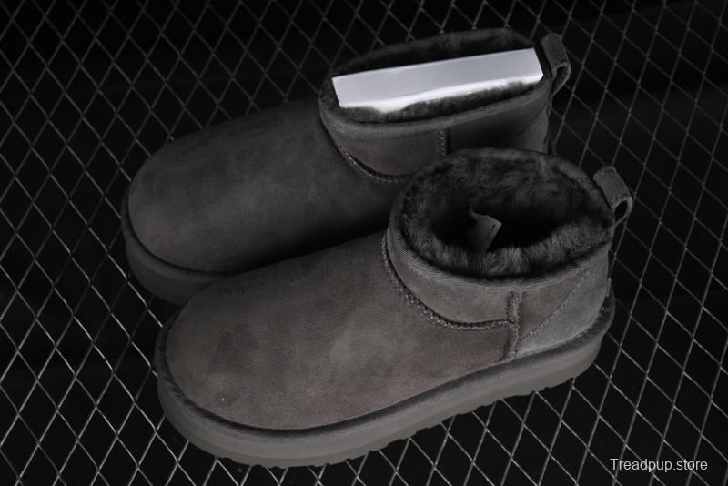 UGG Classic Ultra Mini Platform 3CM Wool Blend Mini Short Boots - 1135092