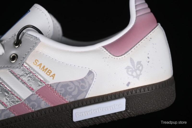 Adidas Originals Samba OG Low-Top Casual Sneakers with Panda Mischief Parachute Academy Design - B75806