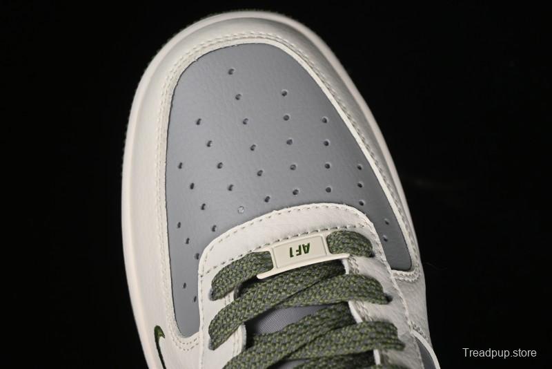 Nike Air Force 1 '07 Low Bape Collaboration - Dark Green Grey Low Top Casual Sneakers BB6566-205
