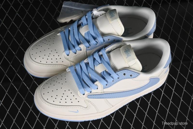 Nike Travis Scott x Fragment Design x Air Jordan 1 Low OG SP AJ1 Retro Sneakers - DM6688-609