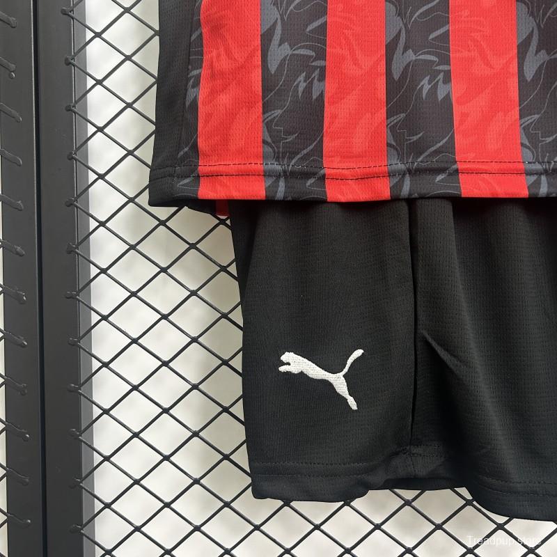 25/26 Kids AC Milan Home Size 16-28 Jersey