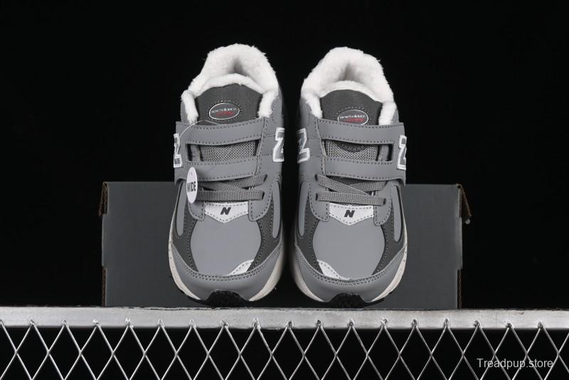 New Balance 2002R Series Kids' Hook & Loop Warm Lined Shoes - PV2002RG