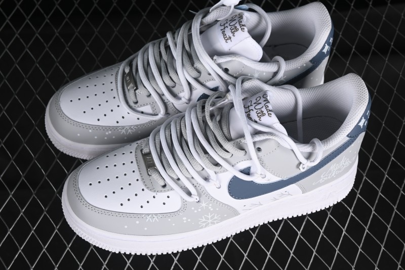 Nike Air Force 1 '07 Low Frozen Custom Paint Low-Top Casual Sneakers - ZH0316-035