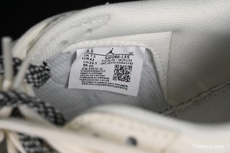 Nike Travis Scott x Fragment Design x Air Jordan 1 Low OG SP AJ1 Black Logo Drawstring Low-Top Casual Sneakers - SJ0086-135