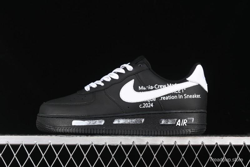 Nike Air Force 1 '07 Low Graffiti White Black Casual Sneakers - CW2288-017