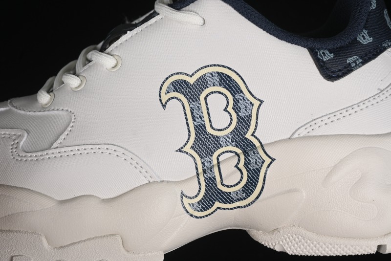 New York Yankees MLB Bigball Chunky Denim Monogram Platform Sneakers - 3ASHBDM4N43NYS