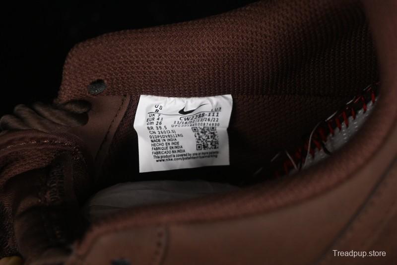 Nike Air Force 1 '07 Low Customized Hemp Rope Casual Sneakers - CW2288-111