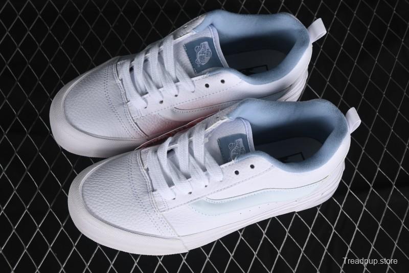 Vans Classics Knu Skool Full Grain Leather White Bread Sneakers - VN0009QCDSB